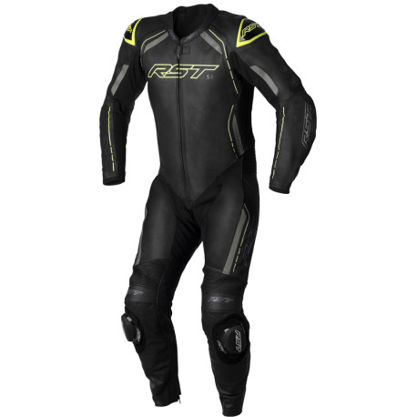 Combinaison RST S-1 CE cuir - jaune fluo