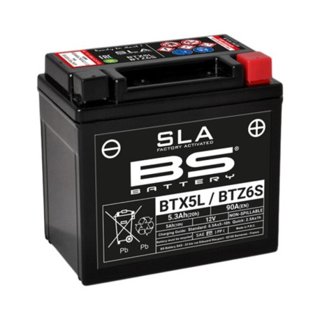 Batterie BS BATTERY BTX5L SLA sans entretien activée usine