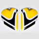 Platine écran ARAI VAS Edwards Legend Yellow casque intégral