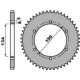 Couronne PBR 48 dents acier standard pas 428 type 463