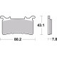 Plaquettes de frein BREMBO carbone céramique - 07GR99RC