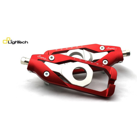 Tendeur de chaine LIGHTECH rouge Kawasaki ZX10R - 11-15