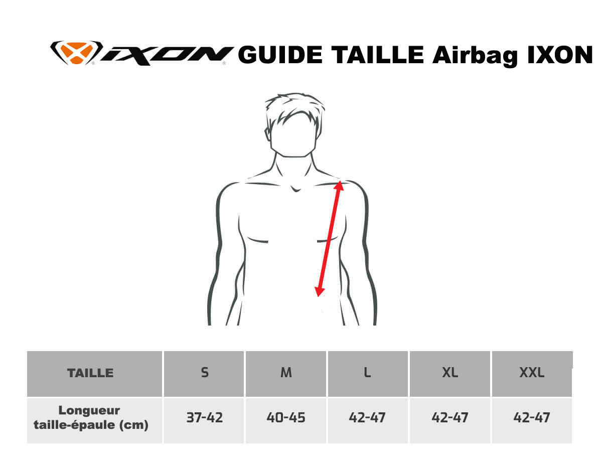 Gilet airbag IXON IX-AIRBAG U03 - livraison offerte
